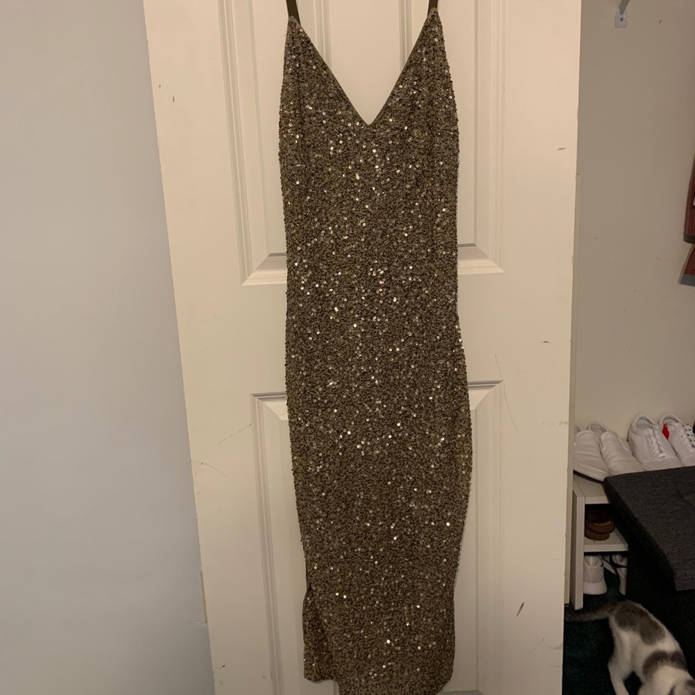 Alice & Olivia Gold Dress